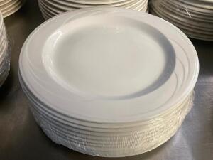 (10) SYRACUSE CHINA 10.5" CHINA PLATE W/ CASCADE PATTERN