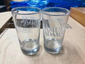 (20) SAMUEL ADAMS 8 OZ LOGO 'ED BAR GLASSES