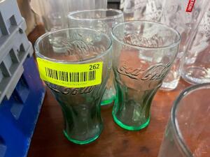 (3) COKE GLASSES