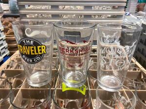 (25) ASSORTED LOGO 'ED MIXING GLASSES