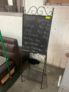 CHALK BOARD AND EASEL STAND