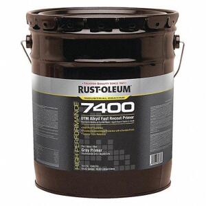 DESCRIPTION (1) INTERIOR EXTERIOR PRIMER BRAND/MODEL RUST-OLEUM #6H091 ADDITIONAL INFORMATION RETAILS FOR $300.00 FLAT GRAY SIZE 5 GALLON THIS LOT IS