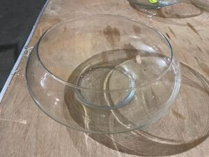 (5) 10" GLASS BOWL CENTER PIECES