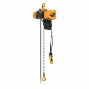 DESCRIPTION: (1) ELECTRIC CHAIN HOIST BRAND/MODEL: HARRINGTON #54PM95 INFORMATION: YELLOW RETAIL$: $5089.61 EA SIZE: 2000 LB LOAD CAPACITY QTY: 1