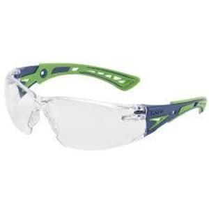 DESCRIPTION: (10) PAIRS OF SAFETY GLASSES BRAND/MODEL: BOLLE SAFETY #40256 INFORMATION: GREEN AND BLUE RETAIL$: $15.50 PER PAIR QTY: 10