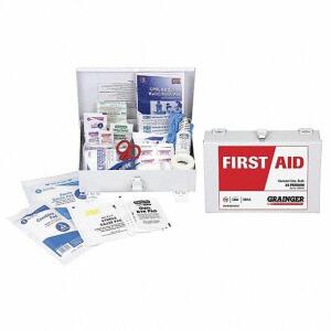 DESCRIPTION: (2) FIRST AID KITS BRAND/MODEL: PRODUCT NUMBER #39N794 INFORMATION: WHITE RETAIL$: $54.77 EA SIZE: SERVES 25 PEOPLE QTY: 2