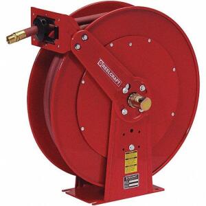 DESCRIPTION: (1) SPRING RETURN HOSE REEL BRAND/MODEL: REELCRAFT #448F65 INFORMATION: RED RETAIL$: $834.27 EA SIZE: 50' QTY: 1