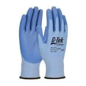 DESCRIPTION: (2) PACKS OF (12) PAIRS OF POLY KOR GLOVES BRAND/MODEL: G-TEK #16-320 INFORMATION: LIGHT BLUE RETAIL$: $10.00 PER PAIR SIZE: 11. XXL QTY: