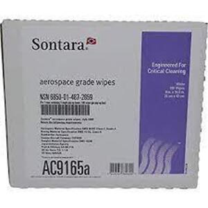 DESCRIPTION: (8) PACKS OF (100) AEROSPACE GRADE WIPES BRAND/MODEL: SONTARA #AC9165 RETAIL$: $29.07 PER PACK SIZE: 9" X 16.5" QTY: 8