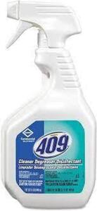 DESCRIPTION: (6) DEGREASER DISINFECTANT BRAND/MODEL: FORMULA 409 #35306 RETAIL$: $6.00 EA SIZE: 32 OZ QTY: 6