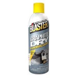 DESCRIPTION: (6) INDUSTRIAL GRAPHITE DRY LUBRICANT BRAND/MODEL: BLASTER RETAIL$: $5.78 EA SIZE: 5.5 OZ QTY: 6