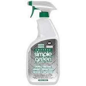 DESCRIPTION: (4) SIMPLE GREEN CLEANER AND DEGREASER BRAND/MODEL: SIMPLE GREEN RETAIL$: $12.69 EA SIZE: 24 OZ QTY: 4