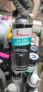 DESCRIPTION: (6) A/C COIL CLEANER BRAND/MODEL: IMPERIAL #6586 RETAIL$: $20.31 EA SIZE: 11OZ QTY: 6