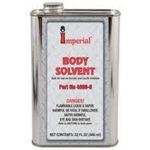 DESCRIPTION: (4) BODY SOLVENT BRAND/MODEL: IMPERIAL RETAIL$: $15.00 EA SIZE: 13 OZ QTY: 4