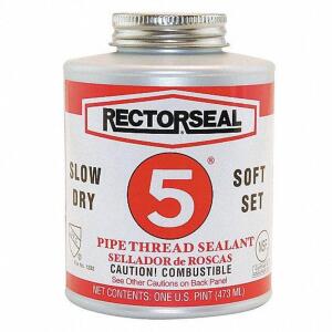 DESCRIPTION: (6) PIPE THREAD SEALANT BRAND/MODEL: RECTORSEAL #4YRW1 RETAIL$: $28.58 EA SIZE: 16 OZ QTY: 6