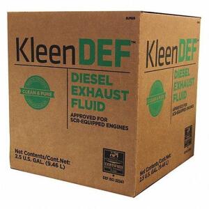 DESCRIPTION: (1) DIESEL EXHAUST FLUID BRAND/MODEL: KLEEN DEF #54UD30 RETAIL$: $12.33 EA SIZE: 2.5 GAL QTY: 1