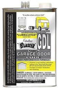 DESCRIPTION: (2) GARAGE DOOR LUBE BRAND/MODEL: BLASTER RETAIL$: $54.36 EA SIZE: 1 GALLON QTY: 2