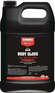 DESCRIPTION: (2) BODY GLOSS BRAND/MODEL: SIMONIZ RETAIL$: $20.00 EA SIZE: 1 GALLON QTY: 2