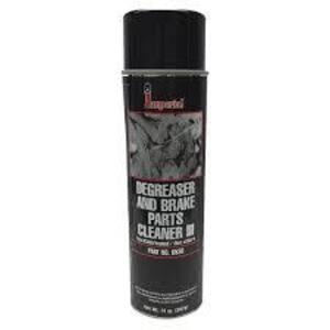 DESCRIPTION: (4) DEGREASER AND BRAKE PARTS CLEANER BRAND/MODEL: IMPERIAL RETAIL$: $12.00 EA SIZE: 15 OZ QTY: 4