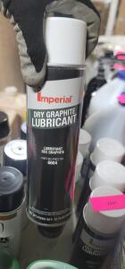 DESCRIPTION: (6) DRY GRAPHITE LUBRICANT BRAND/MODEL: IMPERIAL #6604 RETAIL$: $15.58 EA SIZE: 12.75 OZ QTY: 6