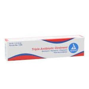 DESCRIPTION: (1) BAG OF APPROX (15) TRIPLE ANTIBIOTIC OINTMENT BRAND/MODEL: DYNAREX RETAIL$: $$75.00 EA SIZE: 1 OZ QTY: 1