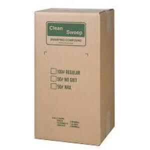 DESCRIPTION: (1) BOX SWEEPING COMPOUND BRAND/MODEL: CLEAN SWEEP RETAIL$: $85.12 EA SIZE: 50 LB QTY: 1