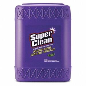 DESCRIPTION: (1) CLEANER AND DEGREASER BRAND/MODEL: SUPERCLEAN #3ZLD6 RETAIL$: 78.13 SIZE: 5 GALLON QTY: 1