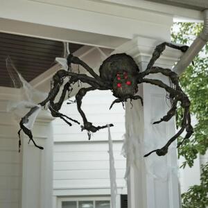 DESCRIPTION Giant 5 FT Spider with Red Eyes CONDITION Brand New - In Box - Retail - $79.99 ADDITIONAL INFO "Look out - it's the attack of the Giant Sp