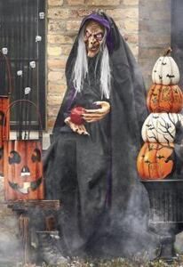 DESCRIPTION Large Life Size Sitting Witch CONDITION Brand New - In Box - Orig Retail - $79.95 ADDITIONAL INFO Greet guests and trick-or-treaters with