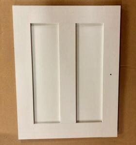 DESCRIPTION (5) White Cabinet Doors CONDITION Never Used - Sold by the piece DIMENSIONS 10" x 12" QUANTITY: X BID 5