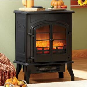 DESCRIPTION Electric Stove with Remote CONDITION Brand New - In Box - Retail - $199.99 ADDITIONAL INFO Our cheery electric stove warms and adds a cozy