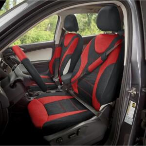 DESCRIPTION 13-Piece Seat Cover Kit - Red CONDITION Brand New - In Box - Retail - $59.99 ADDITIONAL INFO Give your car's interior some colorful style