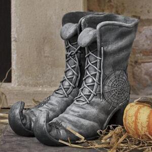 DESCRIPTION Witch Boots CONDITION Brand New - In Box - Retail - $29.99 ADDITIONAL INFO Ghoulishly detailed QUANTITY: X BID 1