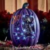 DESCRIPTION Purple LED Boo Pumpkin with Owl CONDITION Brand New - In Box - Retail - $44.99 ADDITIONAL INFO "Carved" lit owl with glitter accents. Incl