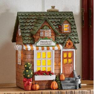 DESCRIPTION Lighted Harvest Town CONDITION Brand New - In Box - Retail - $29.99 QUANTITY: X BID 1