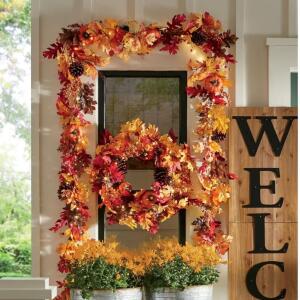 DESCRIPTION Lit Fall Garland CONDITION Brand New - In Box - Retail - $59.99 ADDITIONAL INFO Outdoor Safe QUANTITY: X BID 1