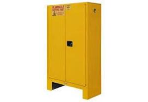 DESCRIPTION: (1) FLAMMABLE STORAGE CABINET BRAND/MODEL: DURHAM #1045ML-50 INFORMATION: YELLOW RETAIL$: $1506.42 EA SIZE: 45 GAL CAPACITY, 170 LITER QT