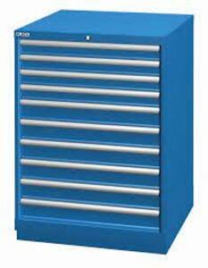 DESCRIPTION: (1) MODULAR DRAWER CABINET TOOL BOX BRAND/MODEL: LISTA #13P574 INFORMATION: BLUEISH GRAY RETAIL$: $3073.69 EA SIZE: 28-1/4" X 28-1/2" X 5