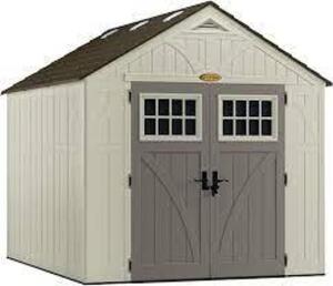 DESCRIPTION: (1) TREMONT STORAGE SHED BRAND/MODEL: SUNCAST INFORMATION: WHITE/GRAY RETAIL$: $1799.99 EA SIZE: 8'X10' QTY: 1