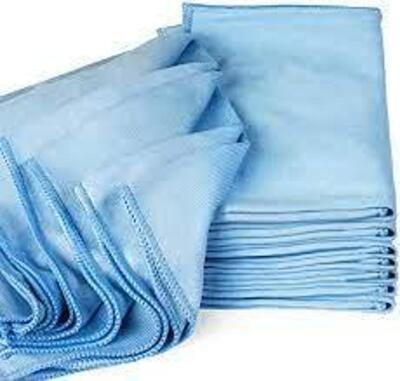 DESCRIPTION: (5) PACKS OF (2) MICROFIBER CLOTH BRAND/MODEL: CARRAND #39R422 INFORMATION: BLUE RETAIL$: $10.90 PER PACK SIZE: 12" X 16" QTY: 5