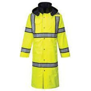 DESCRIPTION: (1) HI-VIZ REVERSIBLE RAINCOAT INFORMATION: HI-VIZ YELLOW RETAIL$: $66.49 EA SIZE: LARGE QTY: 1