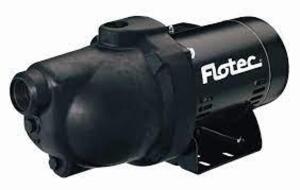 DESCRIPTION: (1) THERMOPLASTIC SHALLOW WELL JET PUMP BRAND/MODEL: FLOTEC #C48J2EC11C3 INFORMATION: BLACK RETAIL$: $283.48 EA SIZE: 3/4 HP QTY: 1