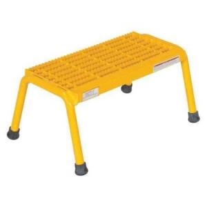 DESCRIPTION: (1) STEP STOOL BRAND/MODEL: VESTIL INFORMATION: YELLOW RETAIL$: $154.35 EA SIZE: 10.5" H QTY: 1