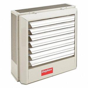 DESCRIPTION: (1) ELECTRIC WALL AND CEILING UNIT HEATER BRAND/MODEL: DAYTON #2YU68 RETAIL$: $827.19 EA SIZE: 208V AC, 1 or 3-phase, 21-3/4 in x 19 in x