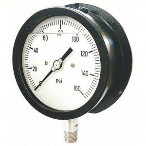 DESCRIPTION: (2) INDUSTRIAL PRESSURE GAUGE BRAND/MODEL: PRODUCT NUMBER #36JV48 RETAIL$: $134.31 EA SIZE: 0 to 15 psi, 4 1/2 in Dial, Liquid-Filled, Bo