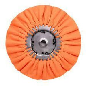 DESCRIPTION: (10) BUFFING WHEELS BRAND/MODEL: DIVINE BROTHERS #300008AM INFORMATION: ORANGE RETAIL$: $26.50 EA SIZE: 16" QTY: 10