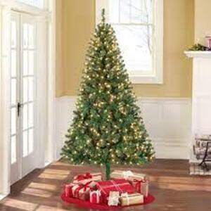 DESCRIPTION: (1) ARTIFICIAL CHRISTMAS TREE BRAND/MODEL: HOLIDAY TIME RETAIL$: $200.00 EA SIZE: 7 FT QTY: 1