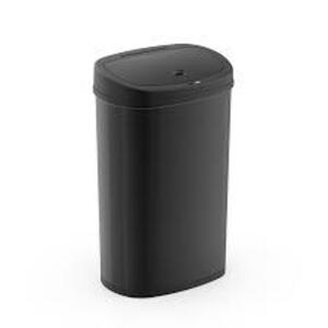 DESCRIPTION: (1) MOTION SENSOR TRASH CAN BRAND/MODEL: MAINSTAYS INFORMATION: BLACK STAINLESS RETAIL$: $55.00 EA SIZE: 13.2 GALLON QTY: 1