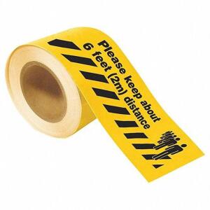 DESCRIPTION: (6) ROLLS OF FLOOR MARKING TAPE BRAND/MODEL: BRADY #56JT51 INFORMATION: YELLOW RETAIL$: $116.52 EA SIZE: 4" X 100' QTY: 6