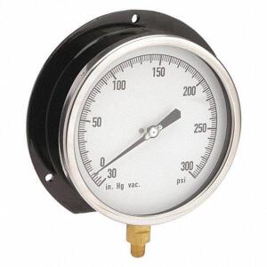 DESCRIPTION: (1) COMPOUND GAUGE BRAND/MODEL: PRODUCT NUMBER #11A512 RETAIL$: $142.50 EA SIZE: 30 to 0 to 300 in Hg/psi, 6 in Dial, 1/4 in NPT Male, Bo